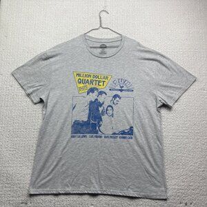 Sun Records Company Million Dollar Quartet T-Shirt Size 2XL Grey Elvis Cash